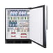 Summit FF7BKSSHVADA 24" Undercounter Refrigerator in Black, Stainless Steel Door, Thin Handle, ADA Compliant, 5.5 cu. ft. 4 image