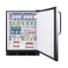 Summit FF7BKSSTB 24" Undercounter Refrigerator in Black, Stainless Steel Door, Towel Bar Handle, 5.5 cu. ft. 4 image