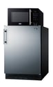 Summit MRF6BK2SSA 23.63" Breast Milk Refrigerator w/ Microwave, Black, 5.8 cu. ft. 1 image