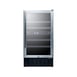 Summit SWC182ZCSS 18" Glass Door Wine Refrigerator, Dual Temperature, 28 Bottles 1 image