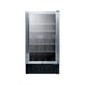 Summit SWC182ZCSS 18" Glass Door Wine Refrigerator, Dual Temperature, 28 Bottles 2 image