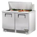 True TFP-48-18M 48" Mega Top Sandwich/Salad Prep Table w/ 2 Doors, 18 Pans 1 image