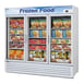 Turbo Air TGF-72FB-N 81" 3 Glass Door Freezer Merchandiser, White or Black, 58.45 cu. ft. 1 image