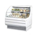 Turbo Air TOM-40LW-N 39" Horizontal Open Air Merhandiser in White, Self-Contained, 1 Shelf, Glass Sides, 7.4 cu. ft. 2 image