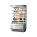Turbo Air TOM-40S-N 39" Vertical Open Air Merchandiser, Stainless Steel, Self-Contained, 4 Shelves, Glass Sides, 14.4 cu. ft. 1 image