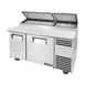 True TPP-AT-60-HC 60" Refrigerated Pizza Prep Table w/ 2 Doors, (8) 1/3 Pans 1 image