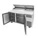 True TPP-AT-60-HC 60" Refrigerated Pizza Prep Table w/ 2 Doors, (8) 1/3 Pans 4 image