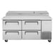 Turbo Air TPR-67SD-D4-N 67" Refrigerated Pizza Prep Table w/ 4 Drawers, 20 cu. ft. 5 image