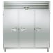 Traulsen RDT332NUT-FHS 76" 3-Section Reach-In Refrigerator/Freezer Combo w/ 3 Solid Doors, All Stainless Steel 1 image