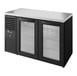True TBR52-RISZ1-L-B-GG-1 52" Two Swing Glass Door Back Bar Refrigerator with LED Lighting 1 image