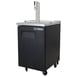 True TDD-1-HC~CBST1 23" Black Vinyl Draft Beer Keg Cooler w/Cold Brew Coffee Tap | 1 Keg 1 image
