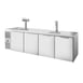 True TDR108-RISZ1-L-S-SSSS-1 108" Four Section Solid Door Draft Beer Cooler, 5 Kegs Capacity 1 image