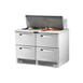True TFP-48-18M-D-4~SPEC3 48" Mega Top Sandwich/Salad Prep Table w/ 4 Drawers, 18 Pans 1 image