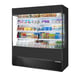 True TOAM-72GS-HC~NSL01 72" Vertical Air Curtain Merchandiser in Black, Self-Contained, 4 Shelves, Glass Sides 1 image