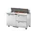 True TSSU-48-12D-2-HC~SPEC3 48" Sandwich / Salad Prep Table w/ 2 Drawers & 1 Door, 12 Pans 1 image
