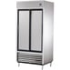 True TSD-33-HC 40" Two Section Reach-In Refrigerator w/ 2 Solid Sliding Doors, Bottom Mount, Stainless Steel Front-Aluminum Sides 1 image