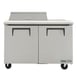 True TSSU-48-08-HC 48" Two Section Sandwich / Salad Prep Table w/ 2 Doors, 8 Pans 2 image