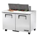 True TSSU-48-10-HC 48" Two Section Sandwich / Salad Prep Table w/ 2 Doors, 10 Pans 1 image