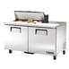 True TSSU-60-10-HC 60" Two Section Sandwich / Salad Prep Table w/ 2 Doors, 10 Pans 1 image