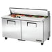 True TSSU-60-16-HC 60" Two Section Sandwich / Salad Prep Table w/ 2 Doors, 16 Pans 1 image