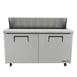 True TSSU-60-16-HC 60" Two Section Sandwich / Salad Prep Table w/ 2 Doors, 16 Pans 2 image