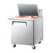 Turbo Air EST-28-12-N6 27" One Section Mega Top Sandwich Prep Table, 12 Pan 1 image