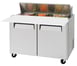 Turbo Air MST-48-12-N 48" Two Section Sandwich / Salad Prep Table w/ 2 Doors, 12 Pans 1 image