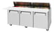 Turbo Air MST-72-18-N 72" Three Section Sandwich / Salad Prep Table w/ 3 Doors, 18 Pans 1 image