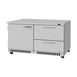 Turbo Air PUR-60-D2R(L)-FB-N 60" 2-Section Undercounter Refrigerator w/ 2 Doors, 14.8 cu. ft. 1 image