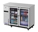 Turbo Air TBB-24-48SGSD-N Refrigerated Back Bar Cabinet w/ 12.2 Cu Ft, 2 Glass Doors, Side Mount 1 image