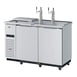Turbo Air TCB-2SDD-N6 58" Draft Beer Cooler w/ 2 Kegs, 2 Dual-Tap Towers 1 image