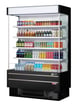Turbo Air TOM-50SEW(B)-N 51" Vertical Open Air Merchandiser, Specify Exterior, Self-Contained, 4 Shelves, 21.3 cu. ft. 1 image