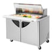 Turbo Air TST-48SD-18-N-CL 48" Mega Top Sandwich/Salad Prep Table w/ 2 Doors, 18 Pans 1 image