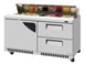 Turbo Air TST-60SD-D2R(L)-FB-N 60" Sandwich / Salad Prep Table w/ 2 Drawers & 1 Door, 16 Pans 1 image