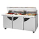 Turbo Air TST-72SD-30-N-CL 72" Mega Top Sandwich/Salad Prep Table w/ 3 Doors, 30 Pans 1 image