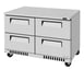 Turbo Air TUR-48SD-D4-FB-N 48" 2-Section Undercounter Refrigerator w/ 4 Drawers, 11 cu. ft. 1 image