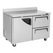 Turbo Air TWR-48SD-D2-N 48" 2-Section Worktop Refrigerator w/ 1 Door & 2 Drawers, 12 cu. ft. 2 image
