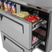 Turbo Air TWR-48SD-D2-N 48" 2-Section Worktop Refrigerator w/ 1 Door & 2 Drawers, 12 cu. ft. 4 image