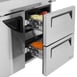 Turbo Air TWR-48SD-D2-N 48" 2-Section Worktop Refrigerator w/ 1 Door & 2 Drawers, 12 cu. ft. 5 image