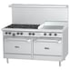 Garland US Range U60-6G24RR 60" Gas Restaurant Range w/ (6) Open Burners, 24" Griddle, (2) Standard Ovens, 304.000 BTU 1 image