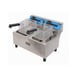 Uniworld UEF-102 Split Pot Countertop Electric Fryer w/ 2 Baskets, 20-Liter Capacity, High Feet 1 image