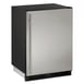 U-Line UHRI124-SS01A 24" Undercounter Freezer/Refrigerator w/ 1 Solid Door, 8-lb. Ice Capacity 1 image