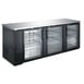 U-STAR USBB-9028G 90" Back Bar Bottle Cooler by Admiral Craft w/ 3 Glass Doors, 32.0 cu. ft. 1 image