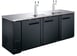  U-STAR USBD-9028/2 90" Draft Beer Cooler/Dispenser w/ 32 cu. ft. 4 Half Kegs, 2 Towers 1 image
