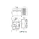 Valpro VP48SM-HC 48" Two Section Mega Top Sandwich/Salad Prep Table w/ 2 Doors, 18 Pans 3 image