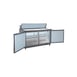 Valpro VP60SM-HC 61" Two Section Mega Top Sandwich/Salad Prep Table w/ 2 Doors, 24 Pans 2 image