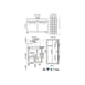 Valpro VP60SM-HC 61" Two Section Mega Top Sandwich/Salad Prep Table w/ 2 Doors, 24 Pans 3 image