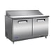 Valpro VP60SM-HC 61" Two Section Mega Top Sandwich/Salad Prep Table w/ 2 Doors, 24 Pans 1 image
