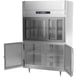 Victory DRSA-2D-S1-HD-HC 52" Two Section Reach-In Refrigerator w/ 2 Sliding Glass & 2 Swing Solid Half Doors, Aluminum Interior, 45 cu. ft. 5 image