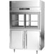 Victory DRSA-2D-S1-PT-HD-HC 52" Two Section Pass-Thru Refrigerator, 4 Glass Sliding & 4 Solid Hinged Half Doors, Aluminum Interior, 48.5 cu ft 3 image